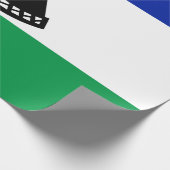 レソト国旗 ラッピングペーパー (角)