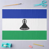 レソト国旗 薄葉紙 (クラフト)
