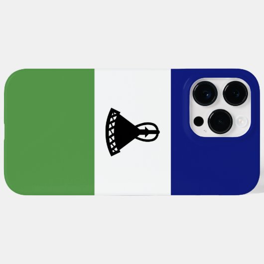 レソト国旗 Case-Mate iPhoneケース (裏面 (横))