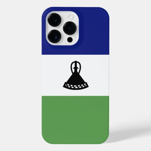 レソト国旗 iPhoneケース (裏面)