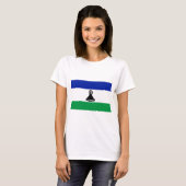 レソト国旗 Tシャツ (正面フル)