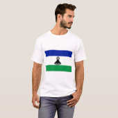 レソト国旗 Tシャツ (正面フル)