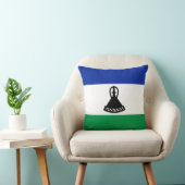 レソト国旗x旗まくら クッション (椅子)