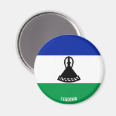 レソト国魅力的旗 マグネット (正面/裏面)