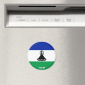 レソト国魅力的旗 マグネット (インサイチュ (食洗機))