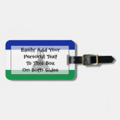 レソト簡単IDパーソナル国旗 ラゲッジタグ (正面横)