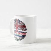 レソト英国ツリールーツ国旗 コーヒーマグカップ (正面左)