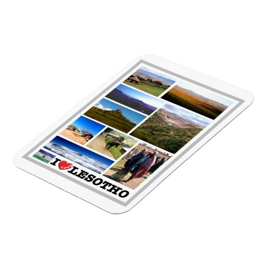 レソト – 私の愛 –  マグネット (左側)