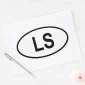 レソト「LS」 楕円形シール (封筒)
