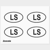 レソト「LS」 楕円形シール (シート)