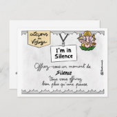 レソン・ド・ボヤージ：静寂を破る ポストカード (正面/裏面)