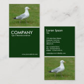 レゾートカモメ – ダークグリーン 名刺 (正面/裏面)