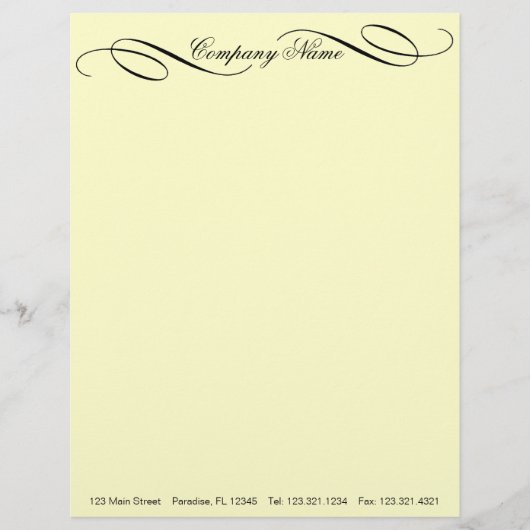 ~レタエレガントーヘッドのビジネスワークキャリア レターヘッド (正面)