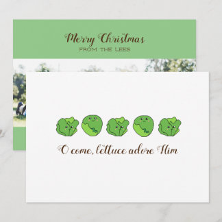 「レタスが彼を愛する」フラットフォトクリスマスカード シーズンカード