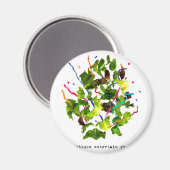 レタスは楽しませてくれる – 明るい マグネット (正面/裏面)