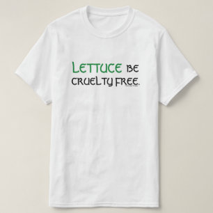 レタスは残酷の自由なワイシャツはです(白い) Tシャツ