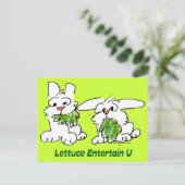 レタスはUアニメのウサギを楽しむ ポストカード (スタンド正面)