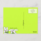 レタスはUアニメのウサギを楽しむ ポストカード (裏面)