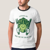 レタスを食べよう、これがサラダの季節 Tシャツ (正面)