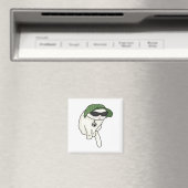 レタスハットキャットミーム マグネット (インサイチュ (食洗機))