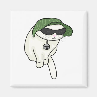 レタスハットキャットミーム マグネット