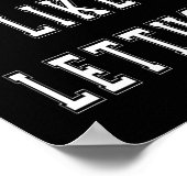 レタスボディビルおもしろいTシャツ ポスター (角)