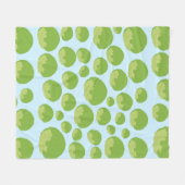 レタス模様 フリースブランケット (正面(横))