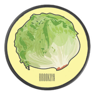 レタス漫画イラストレーション アイスホッケーパック