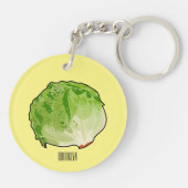 レタス漫画イラストレーション キーホルダー (裏面)