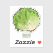 レタス漫画イラストレーション シール (シート)