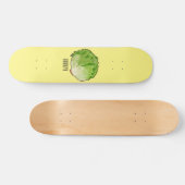 レタス漫画イラストレーション スケートボード (横)