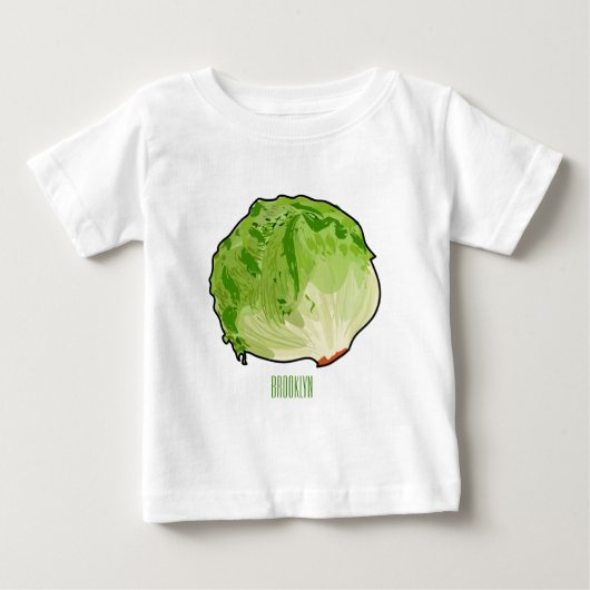 レタス漫画イラストレーション ベビーTシャツ (正面)