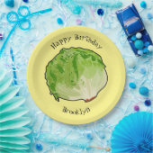 レタス漫画イラストレーション ペーパープレート (パーティー)