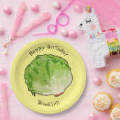 レタス漫画イラストレーション ペーパープレート (パーティー)