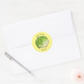 レタス漫画イラストレーション ラウンドシール (封筒)