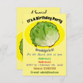 レタス漫画イラストレーション 招待状 (正面/裏面)