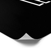 レタス祈おもしろいビーゲプンダークBG ポスター (角)