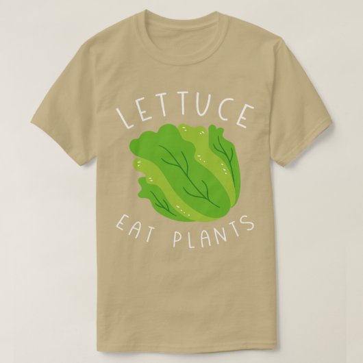 レタス食べプラン Tシャツ (デザイン正面)