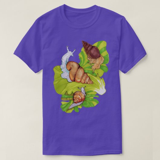 レタス・カタツムリ Tシャツ (デザイン正面)