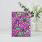 レタス・グリーン・オン・パープル ポストカード (スタンド正面)