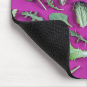 レタス・グリーン・オン・パープル マウスパッド (コーナー)