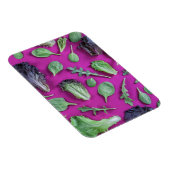 レタス・グリーン・オン・パープル マグネット (右側)