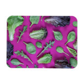 レタス・グリーン・オン・パープル マグネット (横)