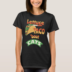 レタス・タコの猫たち Tシャツ