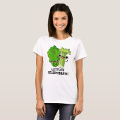 レタスCelerybrate おもしろい Veggie Pun Tシャツ (正面フル)