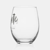 レタパーソナライズされたー卒業 ステムなしワイングラス (左)