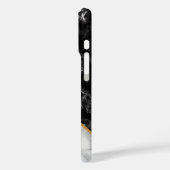 レタパーソナライズされたー白黒大理石iPhoneケース Case-Mate iPhoneケース (裏面 / 左)