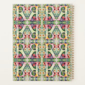 レタパーソナライズされたーRフローラ水彩手帳 プランナー手帳 (裏面)