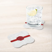 レタファンシーーBレッドワックスシールリボン ペーパーコースター (インサイチュ)