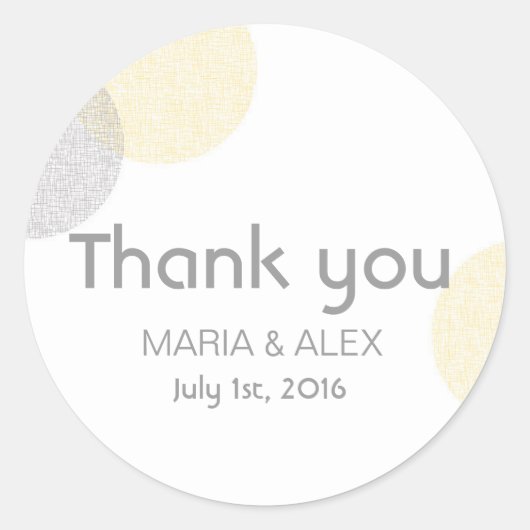 レタモダンープレススタイル結婚サークル ラウンドシール (正面)